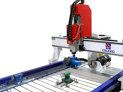 Фрезерный ЧПУ станок с токарной осью и поворотной осью, 1300х2500мм